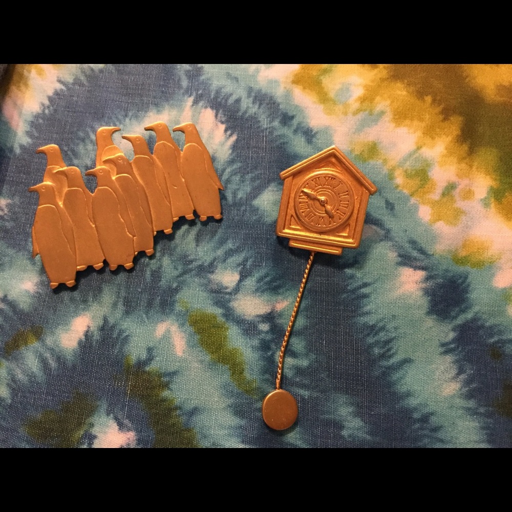 Two Rare JJ Jonette Brushed Gold